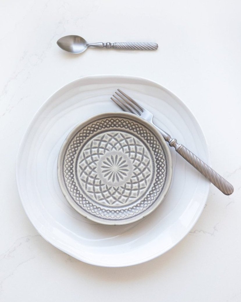 Teak 12-teiliges Geschirrset