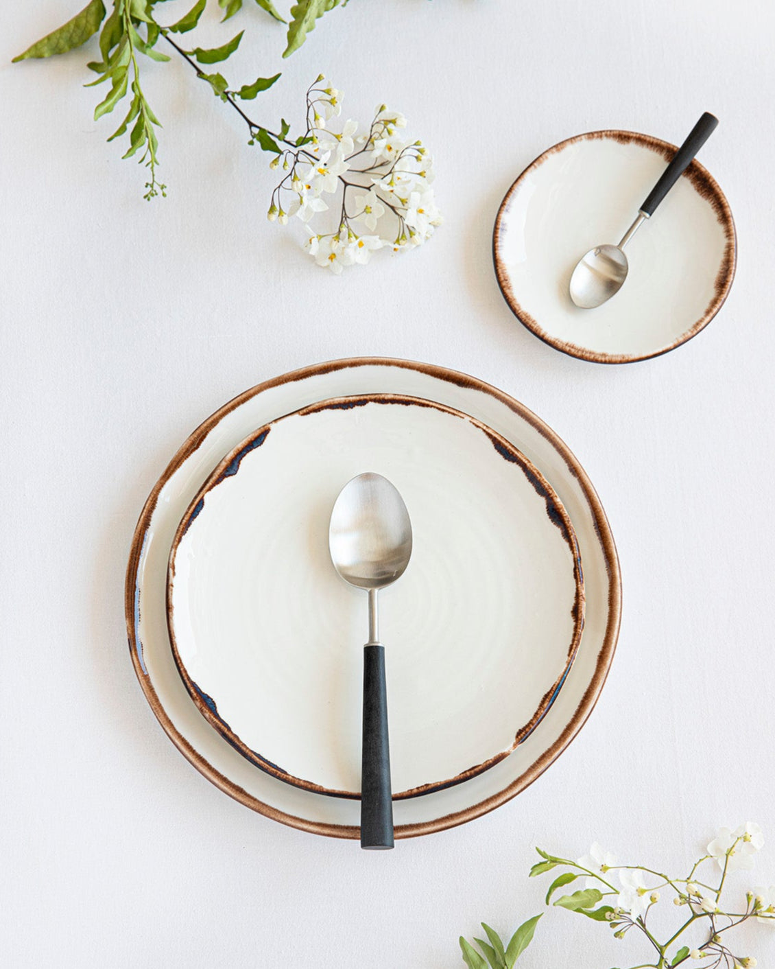 Natural Brown "Organic" 12-piece Dinner Set