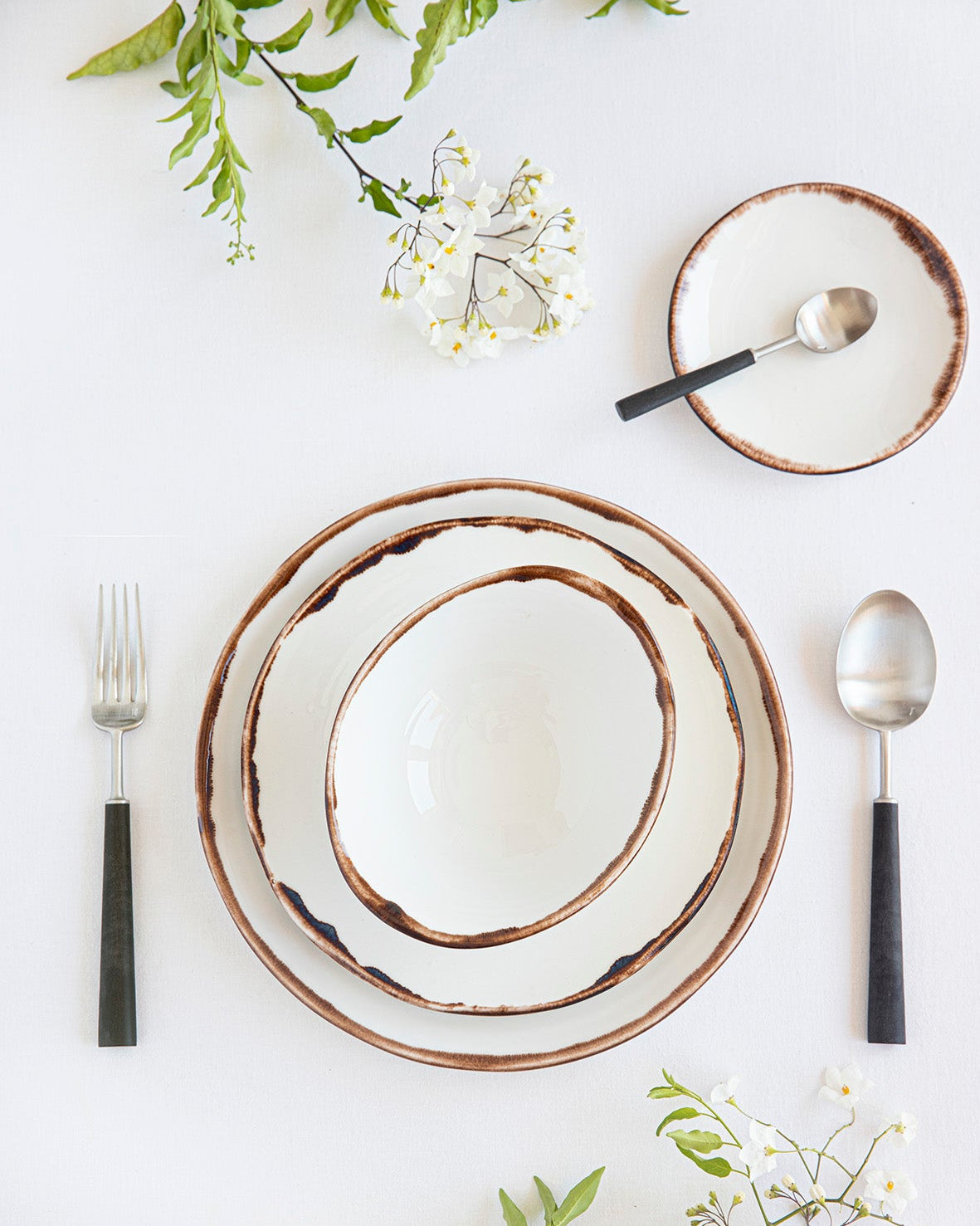 Plato llano Organic Natural Brown