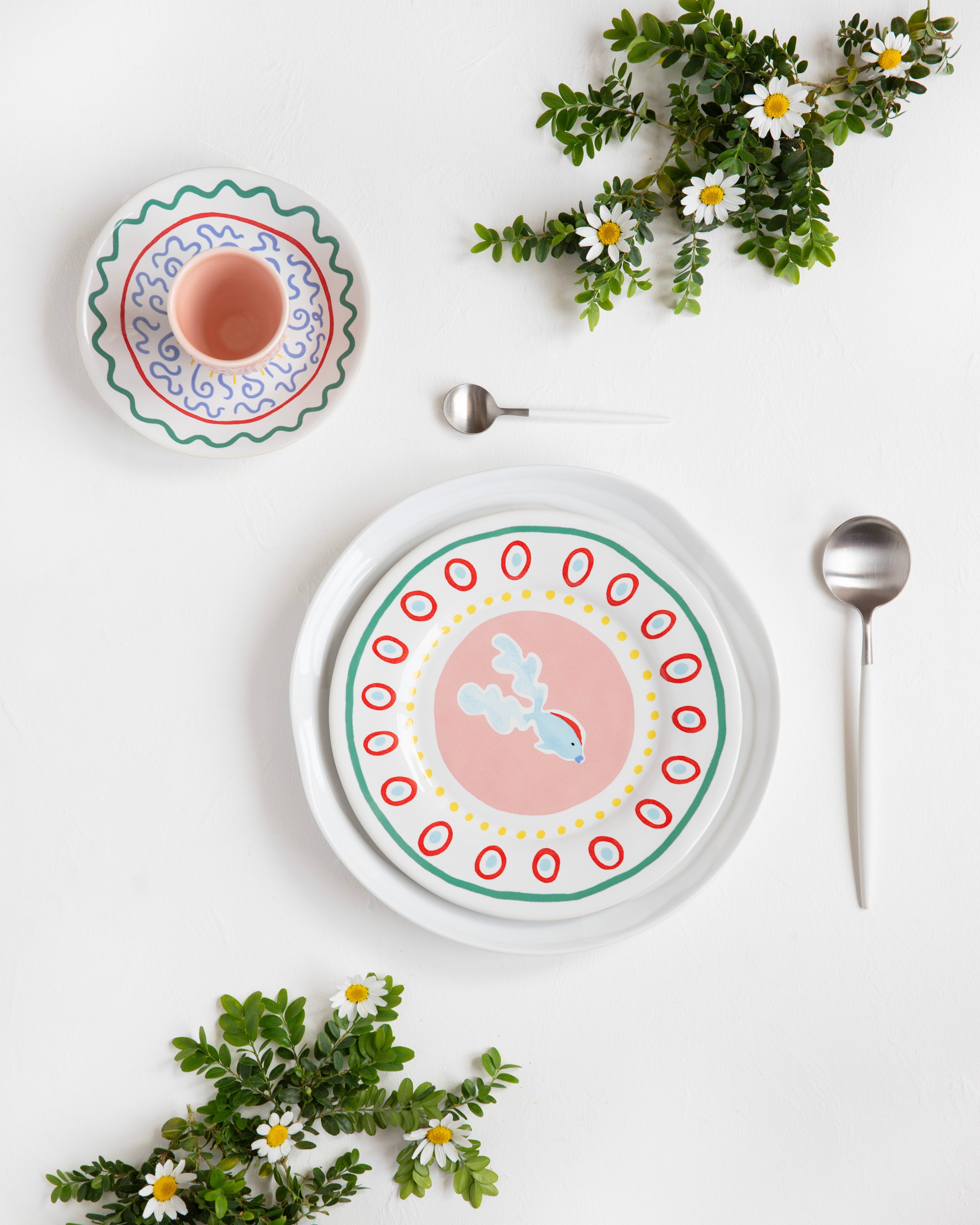 Plato de postre Pez Summer Bliss