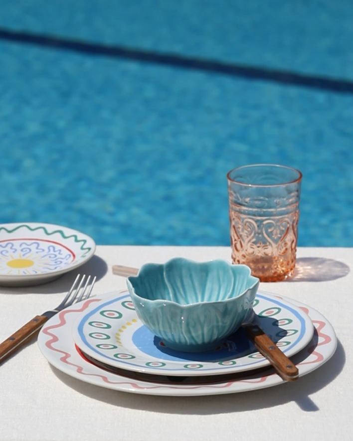 Sabre Bistrot Teak Vintage 4-teiliges Besteckset