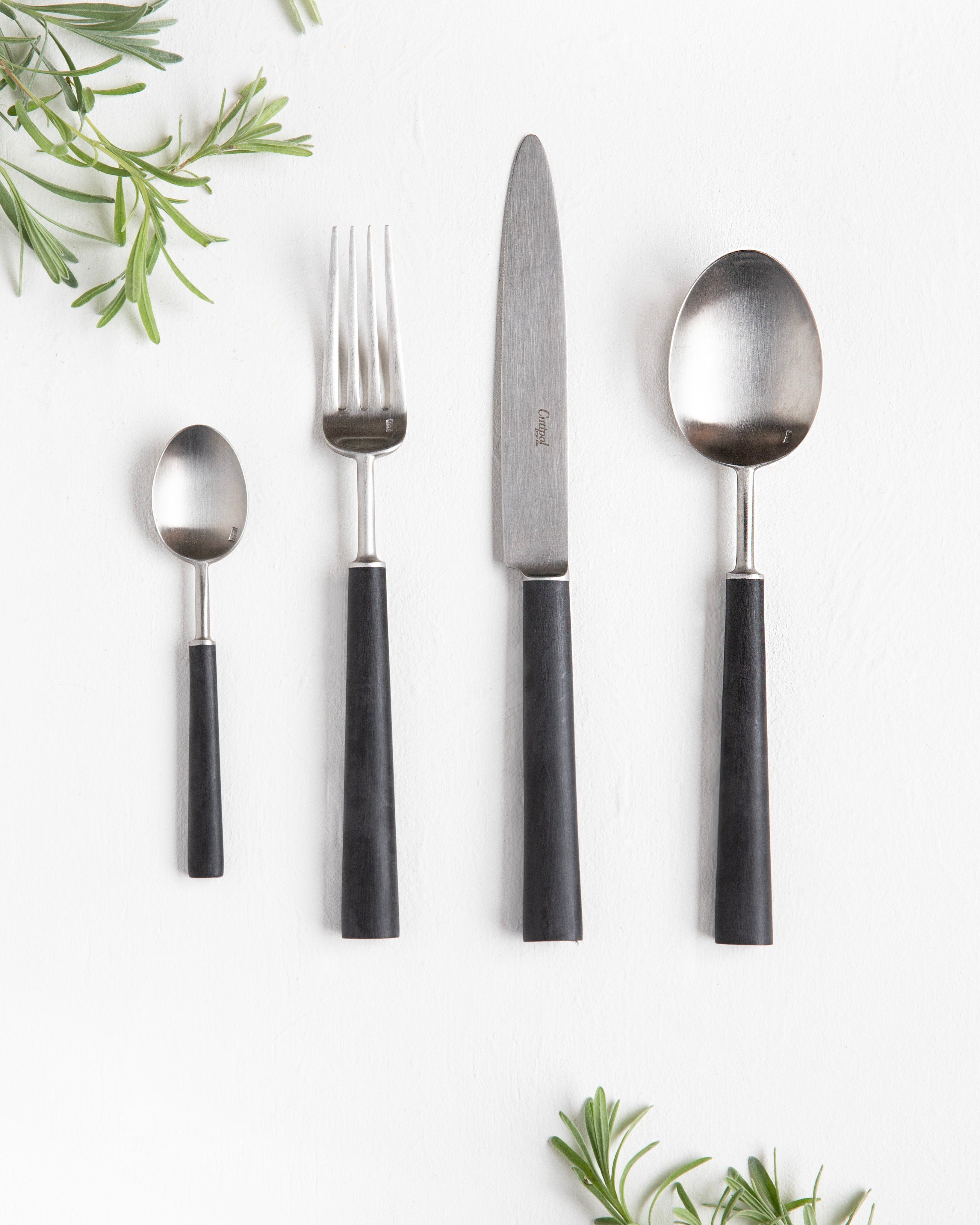 Cubertería 24 piezas Cutipol Ebony