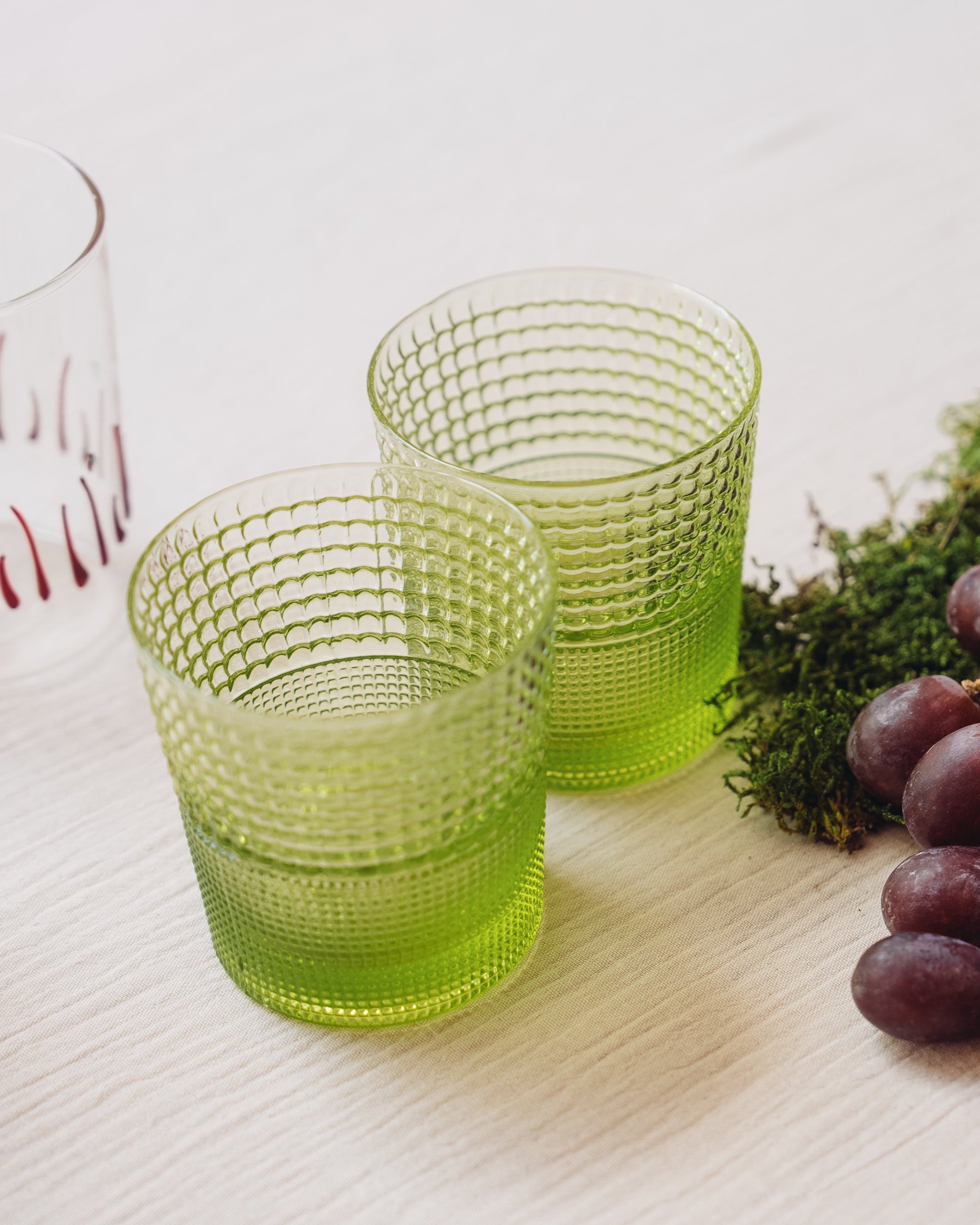 Set of 6 Pikes Acid Green Glasses