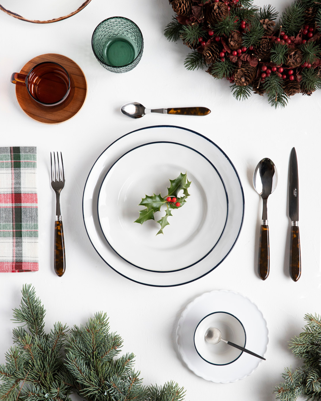 Plato llano Blue Edge