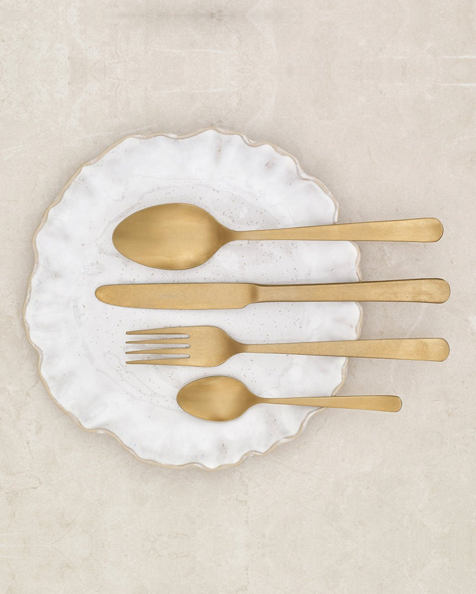 Cubertería 24 piezas Tribeca Gold Vintage