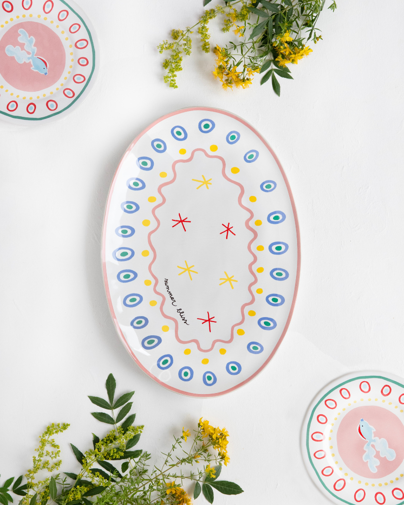 Fuente ovalada Summer Bliss