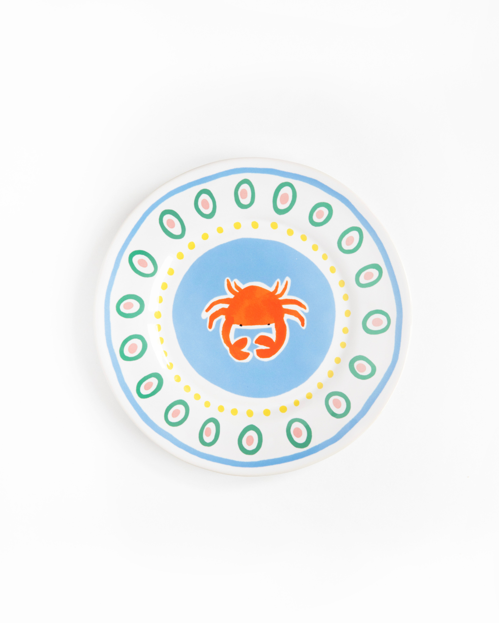 Assiette à Dessert Crab Summer Bliss