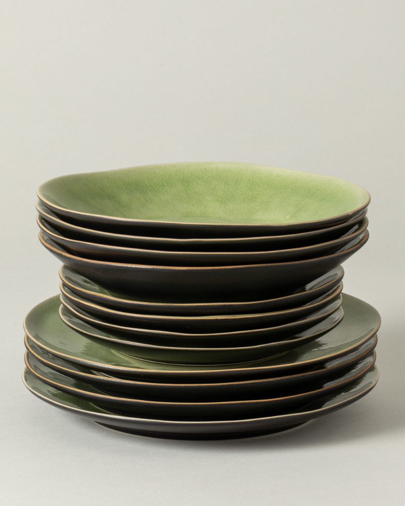 Riviera Green 12-teiliges Geschirrset