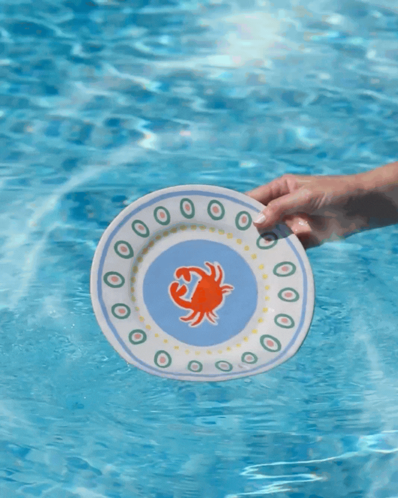 Plato de postre Cangrejo Summer Bliss