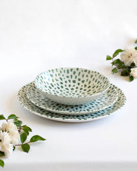 Vajilla 12 piezas Mosaic Forest Green