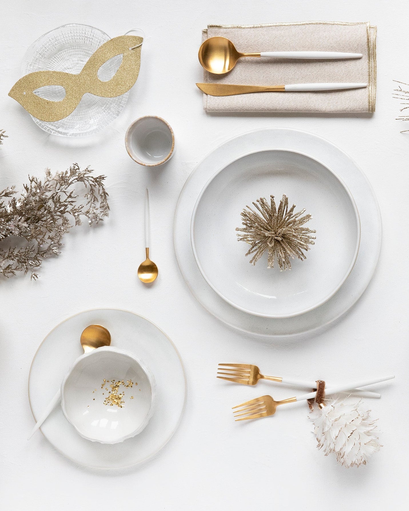 Besteck 4 Stück Cutipol Goa Weißgold