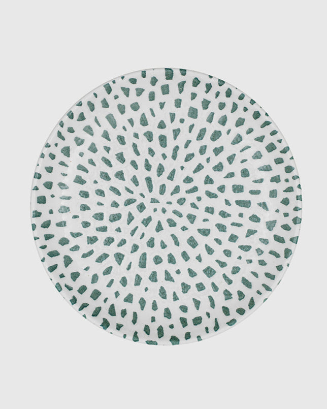 Plato llano Mosaic Green Forest 26 cm