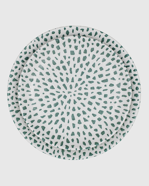 Plato llano Mosaic Green Forest 26 cm