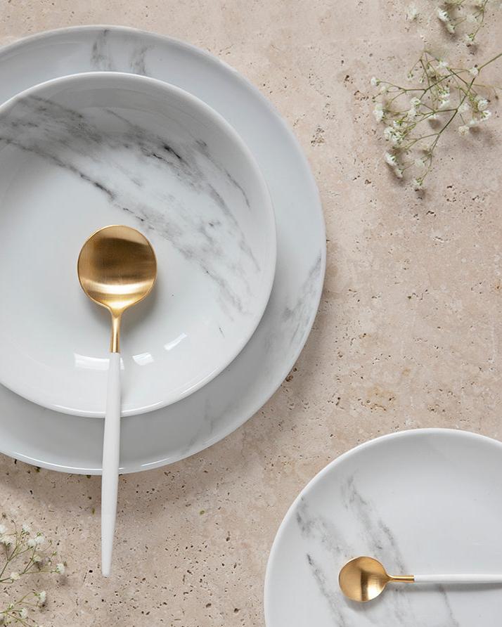 Dessert Teller Marble