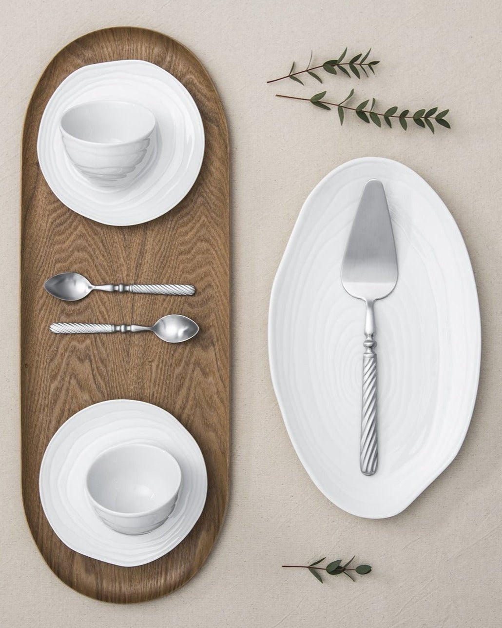 Teakhouten koffiemok - Set van 2 stuks