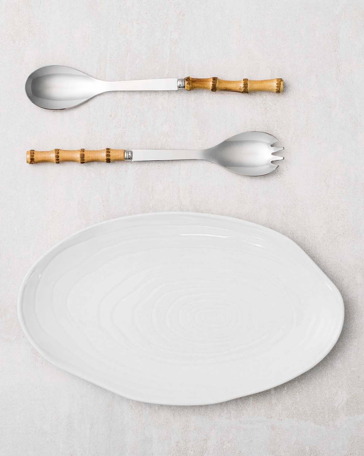 Plat ovale moyenne Teak