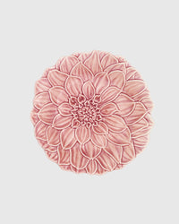 Plato de postre Dalia Rosa