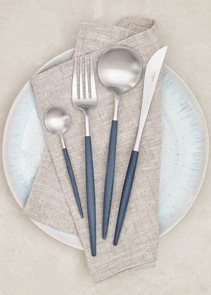 Cubertería 24 piezas Cutipol Goa Blue