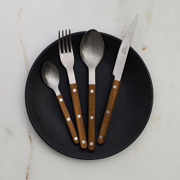 Coffret de 4 couverts de table bistrot