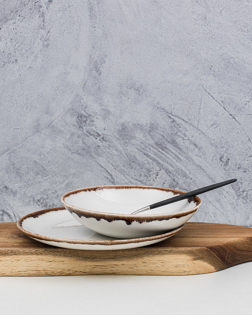 Plato hondo 18 cm Regular Natural Brown