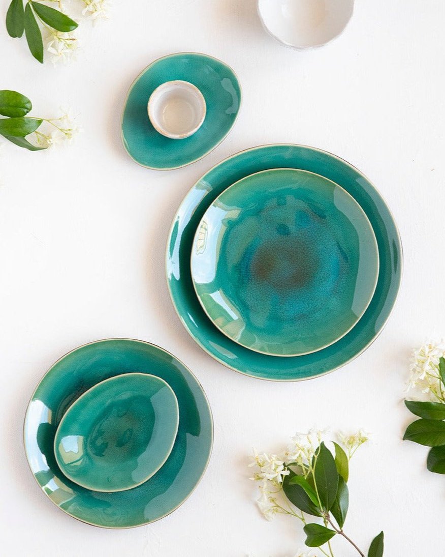 Riviera Blue 12-piece Dinner Set