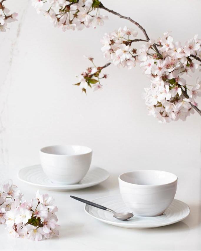 Teakhouten koffiemok - Set van 2 stuks