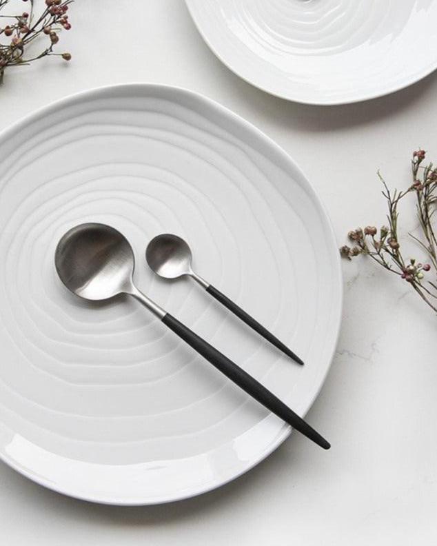 Teak 12-teiliges Geschirrset