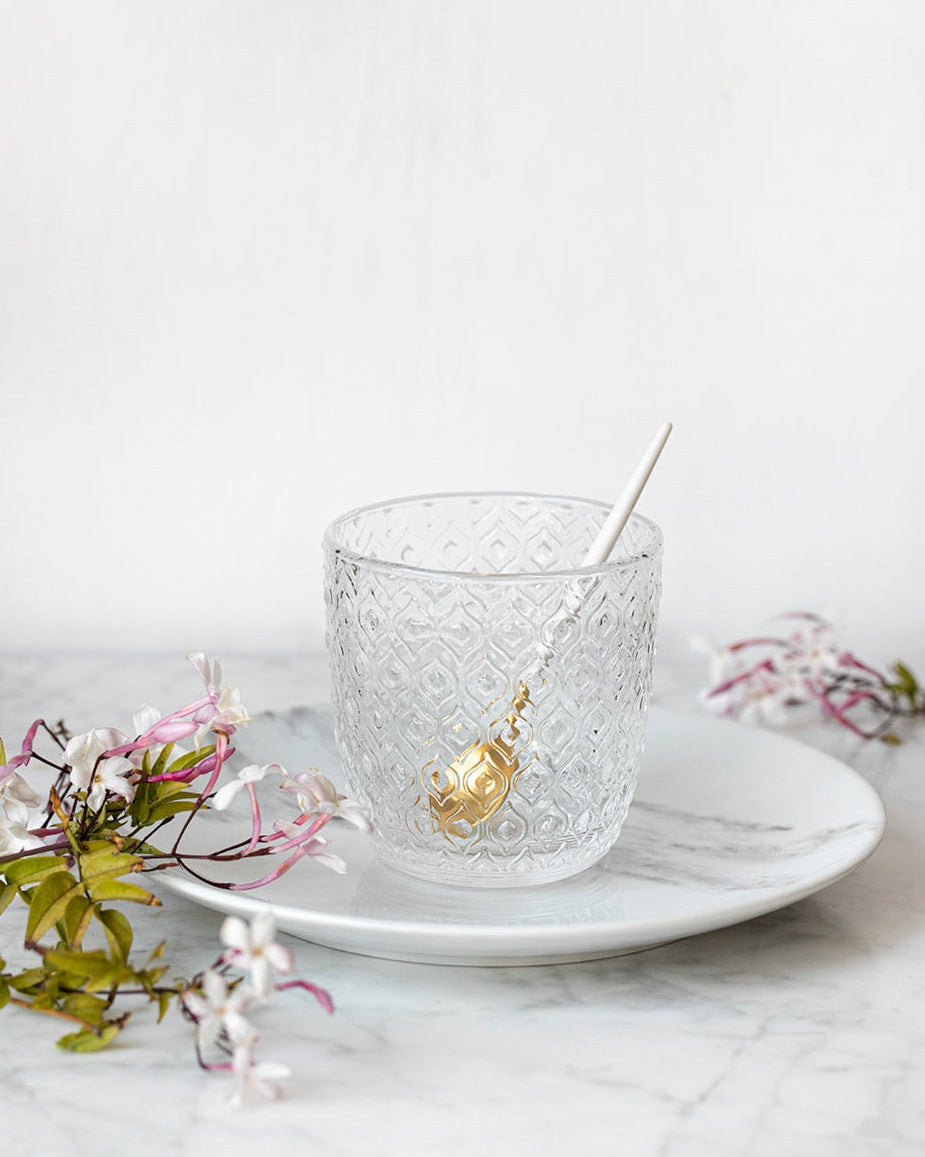 Set van 6 Textures-glazen