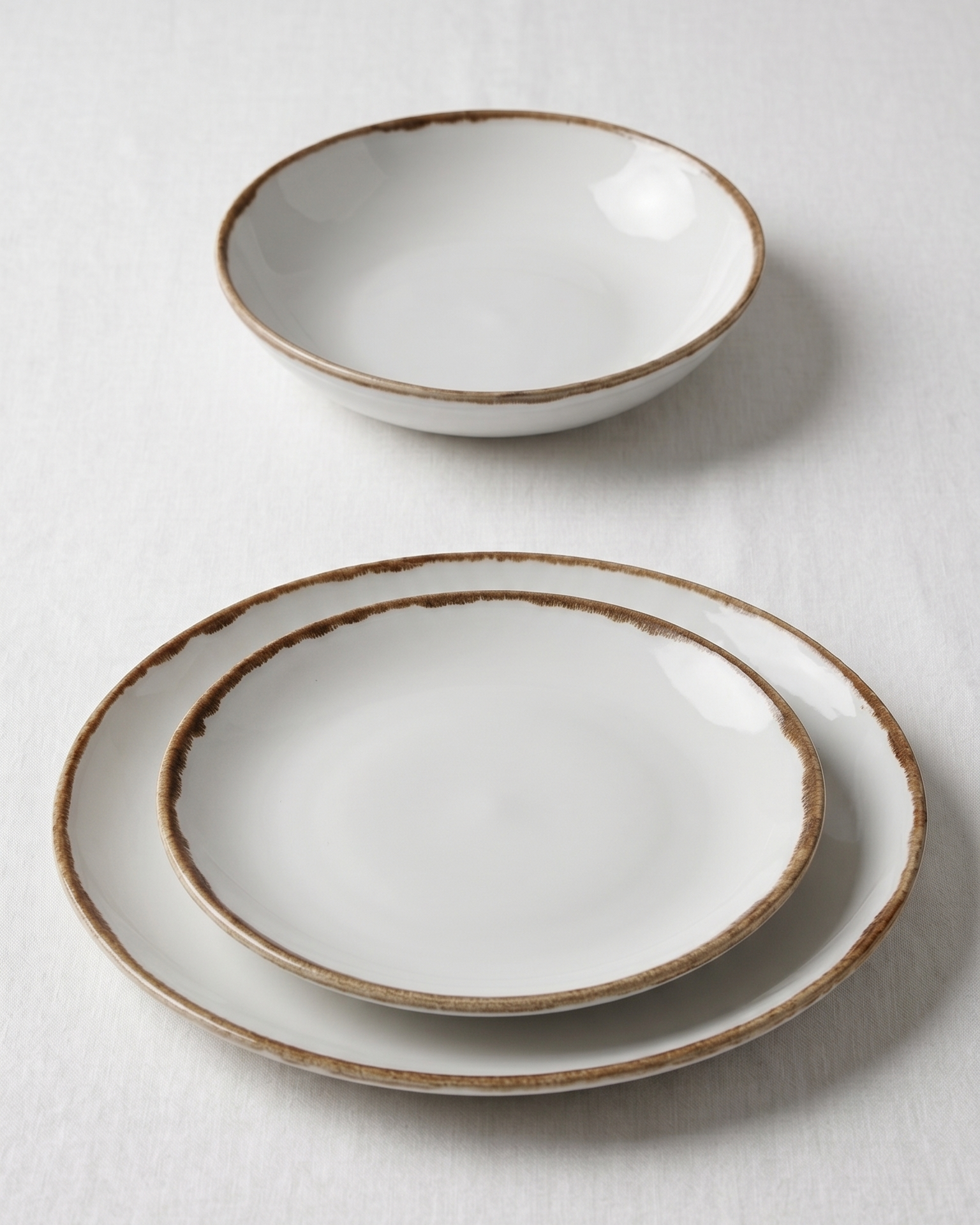 Vaisselle 12 pièces Natural Brown "Regular"