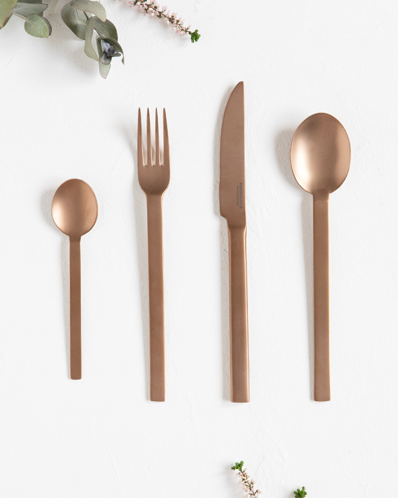 Tokyo Mate Copper 24-Piece Cutlery Set