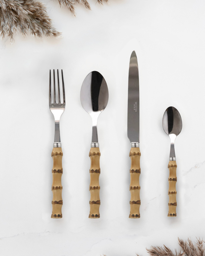 Sabre Paris Panda Bambu Cutlery Set - 24 Piece -