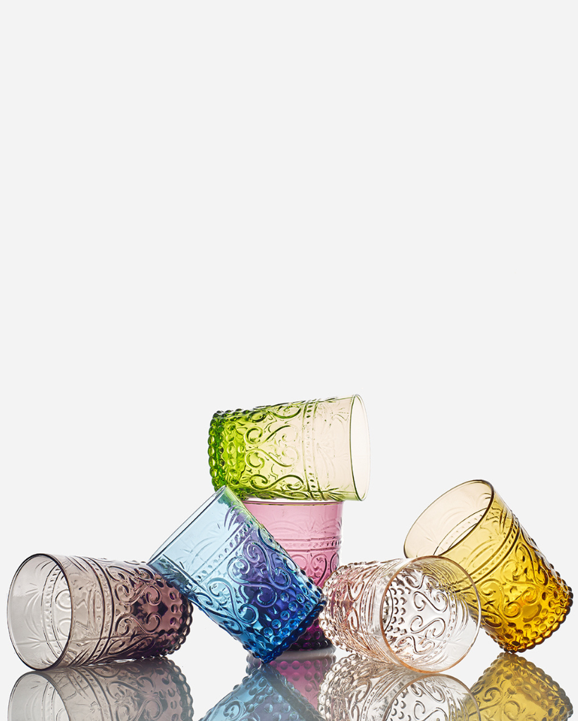 Set van 6 romantische glazen