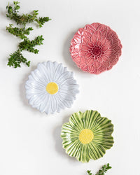 Set 3 Dessert Plates Flowers