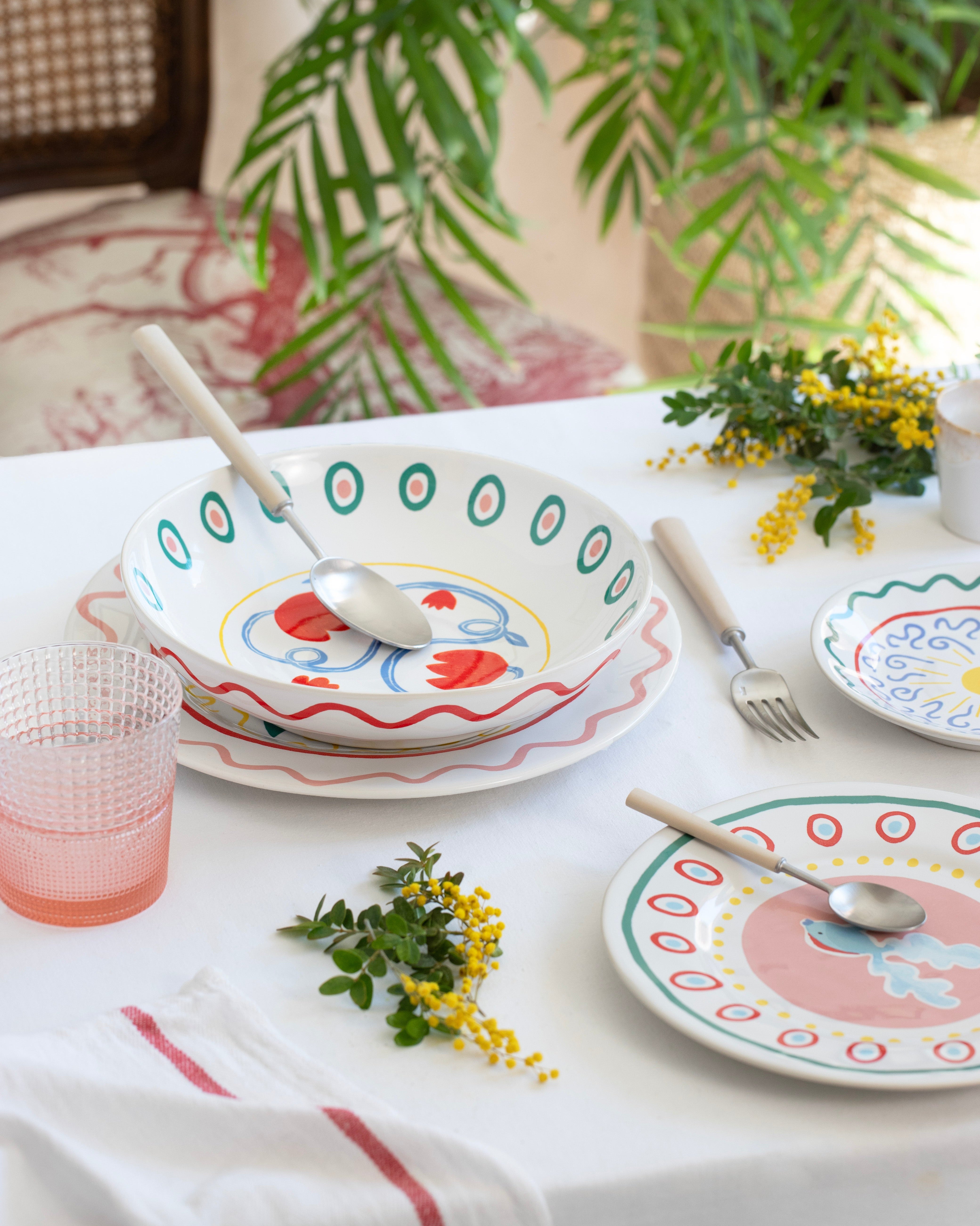 Assiette creuse Tulip Summer Bliss