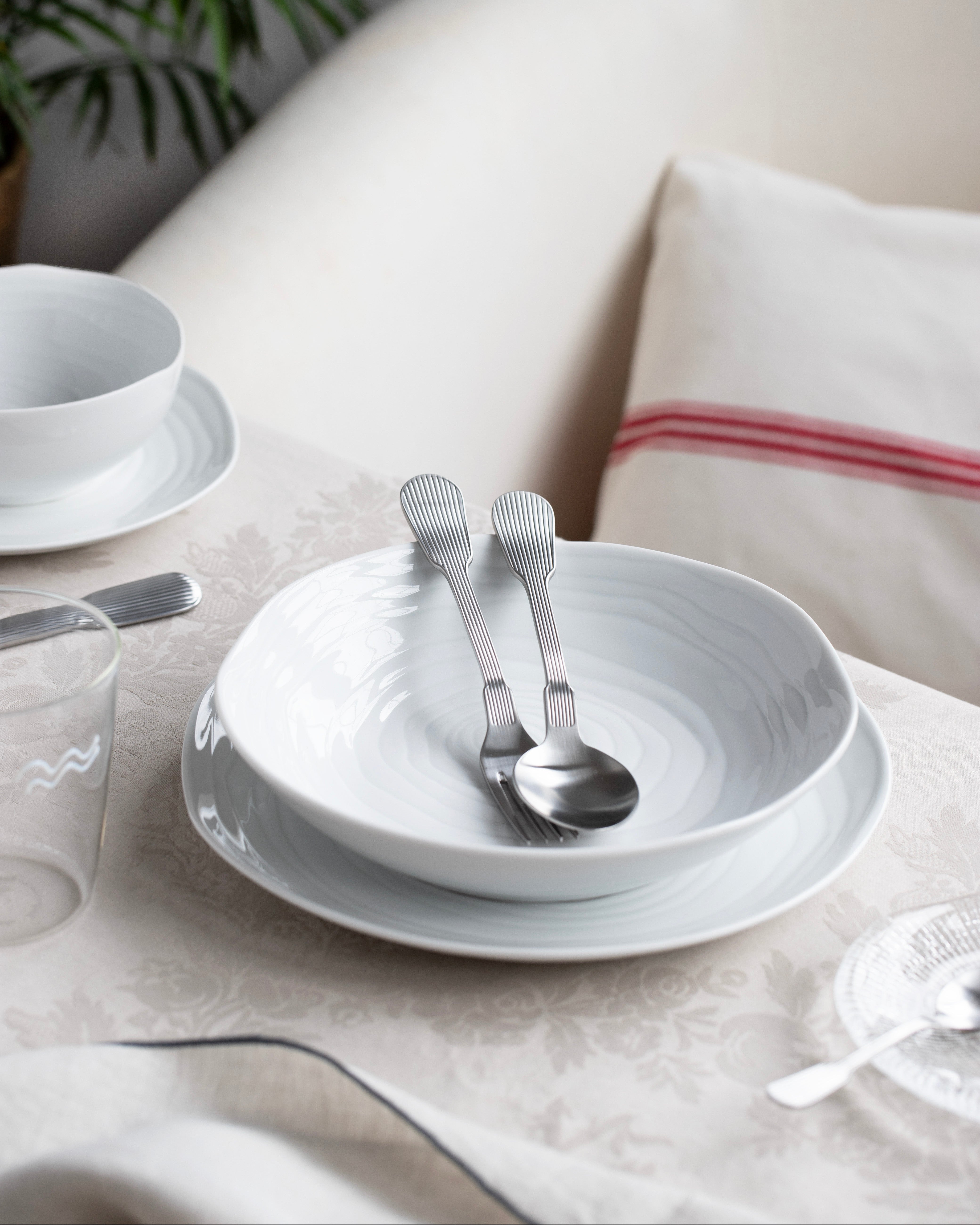 Teak 12-teiliges Geschirrset