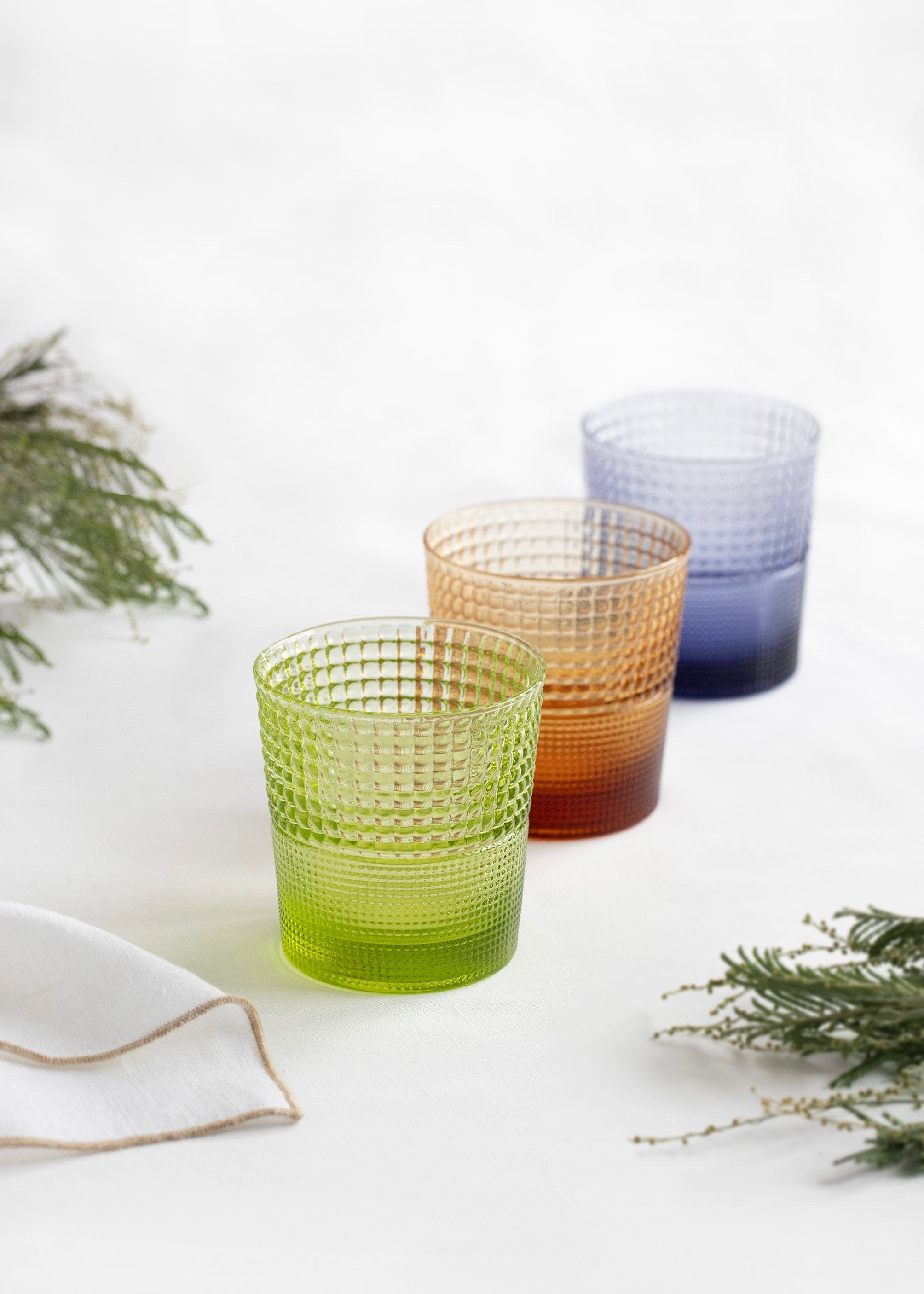 Set 6 verres Pikes Colours + Carafe Pikes Clear