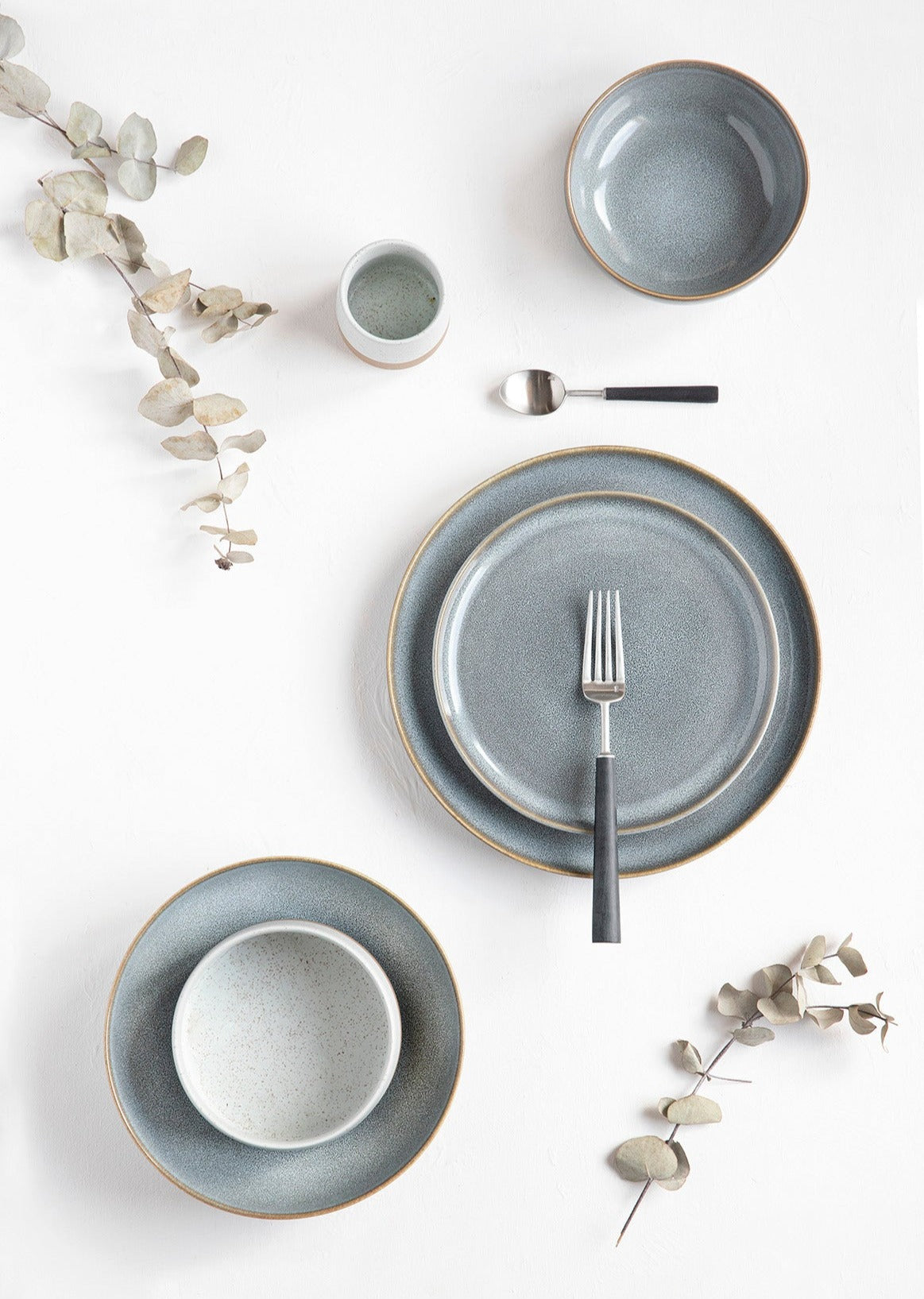 Assiette plate Saisons Denim