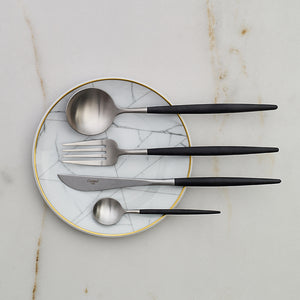 Cutipol Goa Black Cutlery set- 4 piece -
