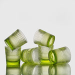 Set mit 6 Pikes Acid Green Gläsern