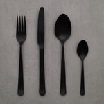 Tribeca Black Matt Cutlery - 4 piece -