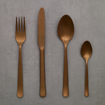 Tribeca Vintage Copper Cutlery Set - 24 Piece -