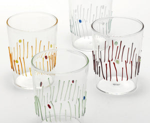 Set van 4 Quattro Stagioni-glazen