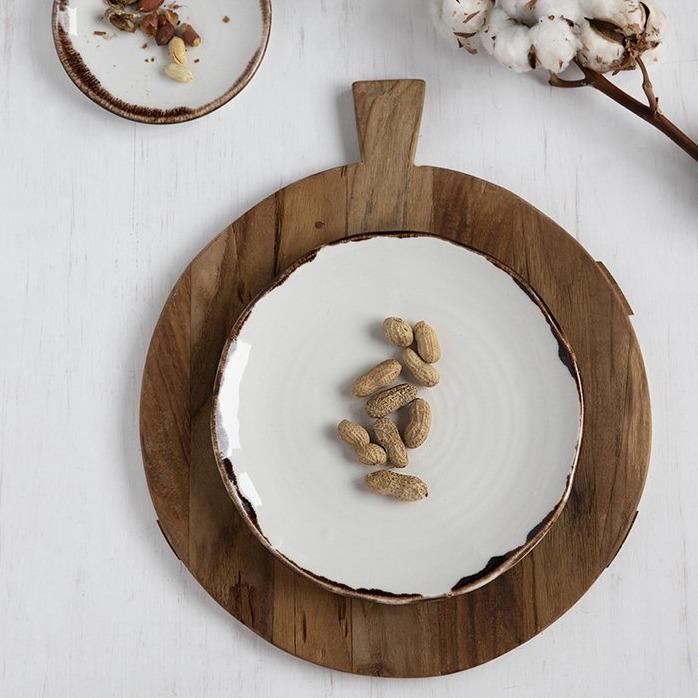 Assiette Plate Natural Brown - Organic